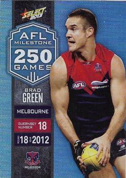 2013 Select AFL Champions - Milestone Game Foils #MG47 Brad Green Front